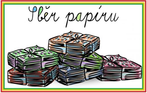 Sběr papíru...