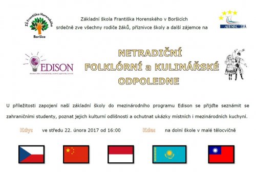 Netradiční folklórní a kulinářské odpoledne