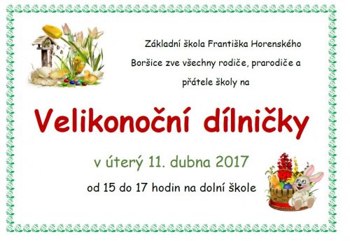 Velikonoční dílničky