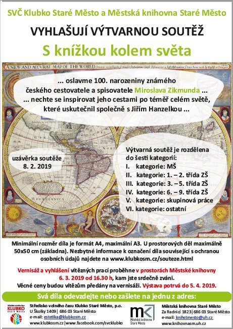 Výtvarná soutěž "S knížkou kolem světa"