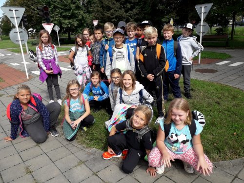 Výuka na dětském dopravním hřišti