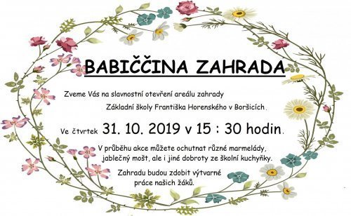 Otevření "Babiččiny zahrady"