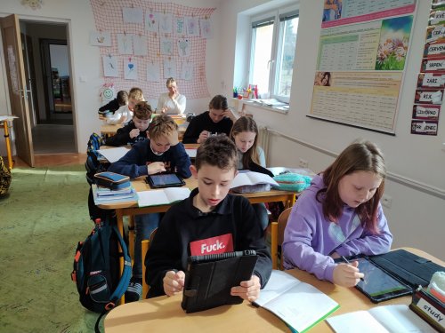 Procvičování s iPady